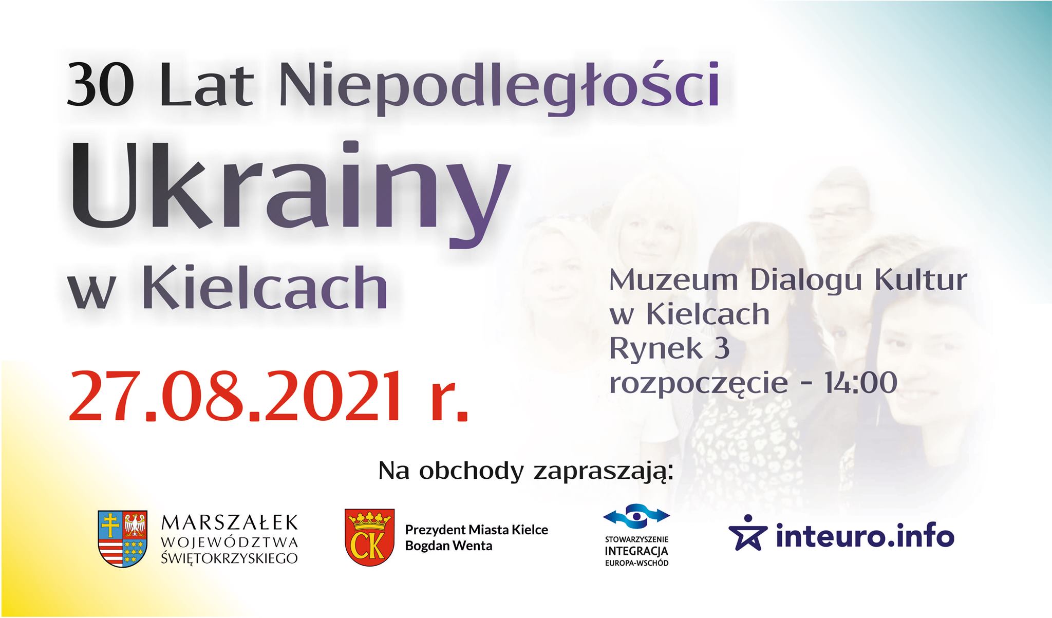 Serdecznie zapraszamy do udziału w obchodach 30 Rocznicy Niepodległości Ukrainy